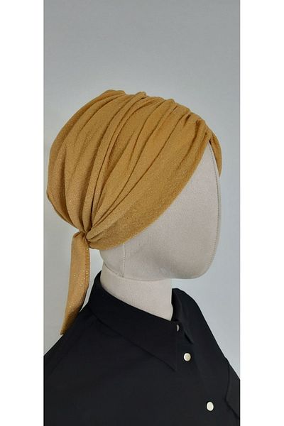 erasra class Gold Glitter Hijab Swimmer Bonnet - Προϊόν θάλασσας και πισίνας, Συμβατό Hasema και μαγιό