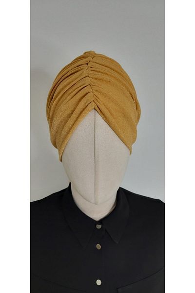 erasra class Gold Glitter Hijab Swimmer Bonnet - Προϊόν θάλασσας και πισίνας, Συμβατό Hasema και μαγιό