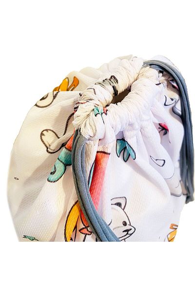 yorni Teddy Spare Clothes, Wash Bag, Travel, Beach, Suitcase Organization Drawstring Baby Bag