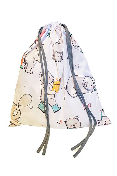 yorni Teddy Spare Clothes, Wash Bag, Travel, Beach, Suitcase Organization Drawstring Baby Bag