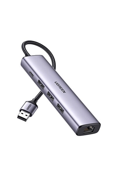 Ugreen USB-a la 1000 Mbps Gigabit Ethernet 3*usb-a 3.0 Hub Çoklayıcı Dönüştürücü