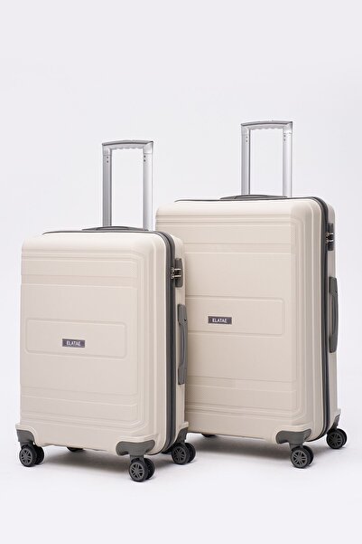 ELATAE Premium Polipropilen Kırılmaz 2'li Valiz Seti Büyük Boy - Orta Boy V305