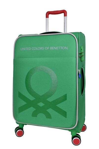 Benetton Ultra Light Hafif Lüx Kumaş Orta Boy Valiz Bnt2200-02 Yeşil