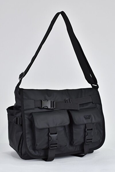 ELATAE Τσάντα Unisex Parachute Multi-Compartment Messenger Μαύρη 31431