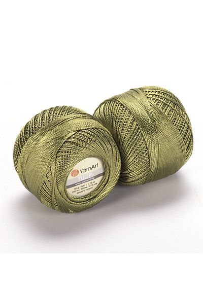 Yarnart Τουλίπα - Φωτεινό Δαντελένιο Σχοινί Mold Green-423