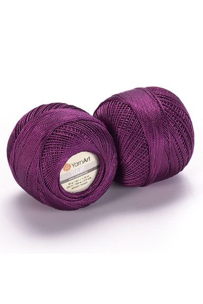 Yarnart Ολόσωμη φόρμα - Sparkling Lace Floss Plum-467
