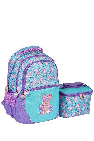 ELATAE Orthopedic Multi-Eye Primary School Backpack Set Lilac
