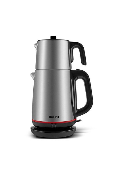 HOMEND Royaltea 1741H Stainless Tea Machine 2000W 1.9Lt Squeezer 1Lt. Metal Teapot