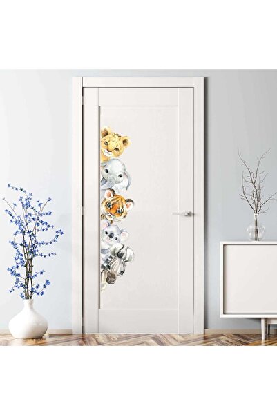 Kt Grup Sevimli Hayvanlar Kapı Kenarı Çocuk Ve Bebek Odası Sticker Setleri