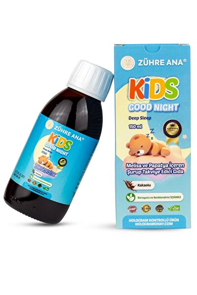 Zühre Ana Kids Uyku Şurubu Çocuklar Için - Melisa Ve Papatya Içeren Vitamin Katkılı Ve Kakaolu 150 Ml
