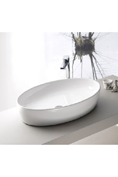 Turkuaz One Tezgahüstü Lavabo 67x42 cm