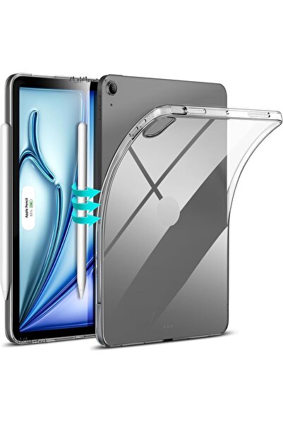 m.tk moveteck İpad Air 6. Nesil 11 inç 2024 Uyumlu Kılıf Arkası Şeffaf Darbeye Dayanıklı Tablet Kılıfı A2899 A2990