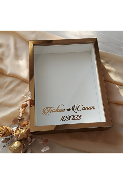 Verda Çerçeve 30x40 Cm 7 Cm Bronz Derin Gül Anı Çerçevesi! Gül Kutusu-hkm Tic...