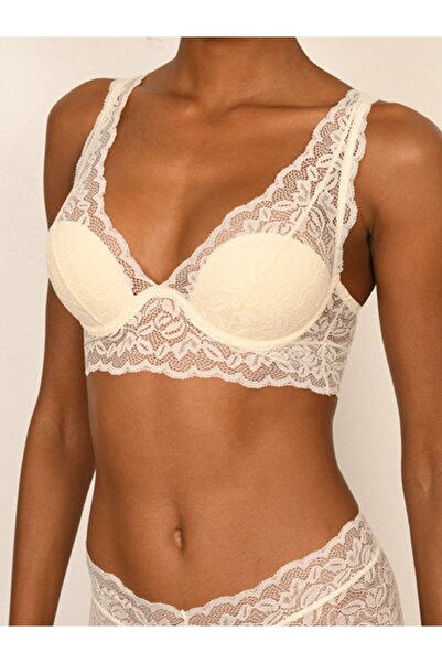 BICCA Σουτιέν με λουλουδάτο δαντέλα με λεπτομέρεια από δαντέλα της σειράς Whitney Ecru