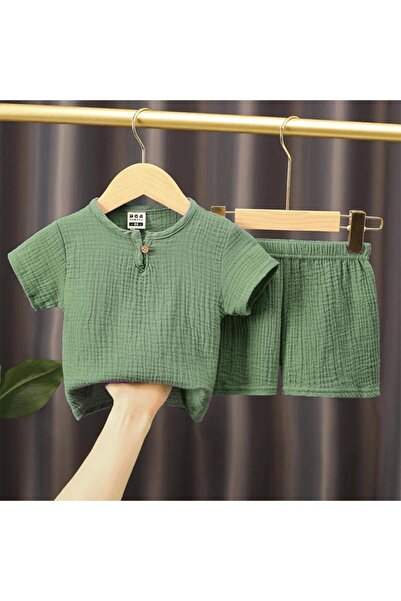 Mashotrend Müslim Kumaş Erkek Çocuk Takım - Çocuk Eşofman Şort T-shirt Çocuk ...