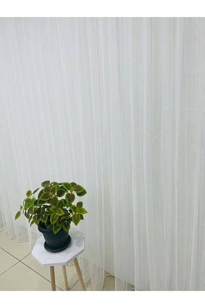 yağmur zebra GREK MODERN TULE CURTAIN, MINIMALIST DESIGN, 1/2 PILES, SKIRT LEADED (WITH SELECT BATTERY)