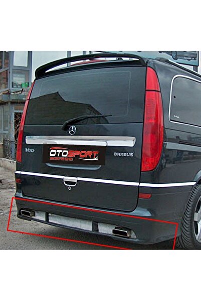 OTOSPORT MERCEDES VİTO 2 ARKA TELLİ TAMPON EKİ FİBERGLASS BOYASIZ A+ KALİTE