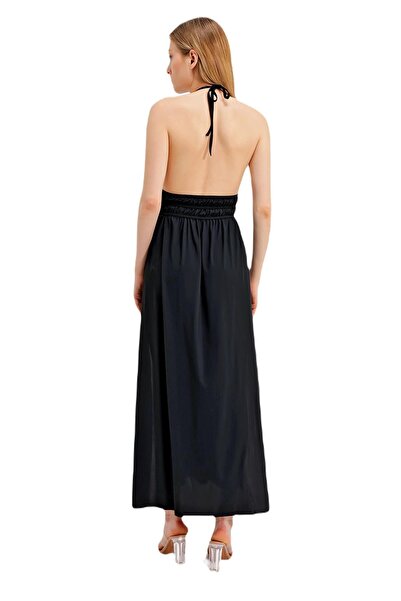 ZEKİ Clever Black Dress with Backless