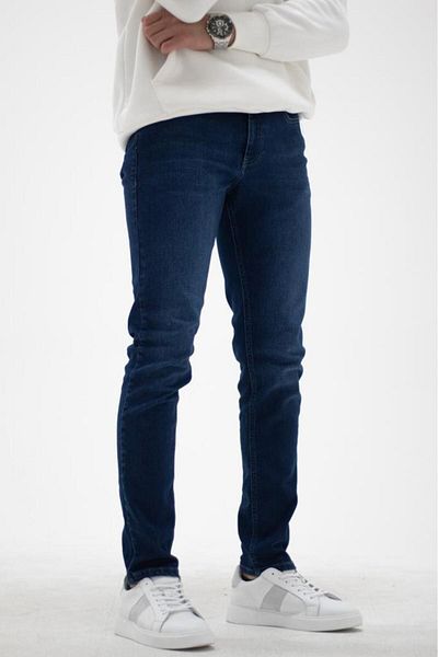HLT JEANS Ανδρικό Blue Slim Fit Slim Fit Flexible Lycra Jeans Jeans Jeans HLTHE001987