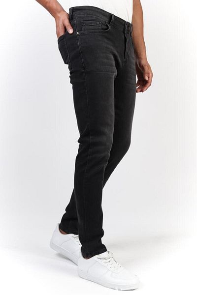 HLT JEANS Anthrazit Slim Fit Lycra Flexible Denim Jeans für Herren Jeans Hlt He001934k