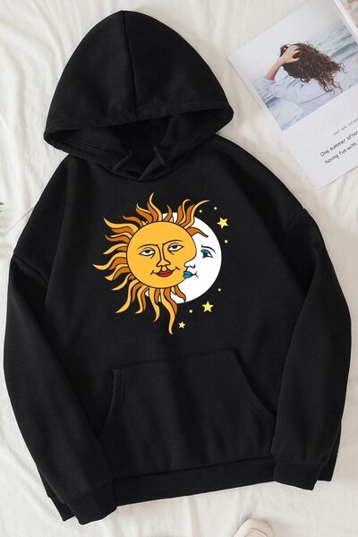 trendypassion سويت شيرت مطبوع بألسنة لارك للجنسين