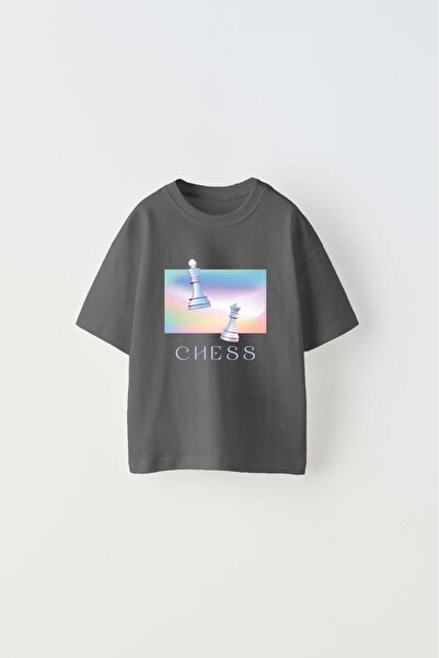 GIA - ART The Champ Chess Печатна цветна шахматна дизайн печатна пушена сива ...