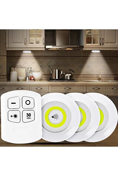 SNA Üçlü Led Işık Dolap Banyo Işıklandırma Kumanda İle Kontrol Edile Led Işık...