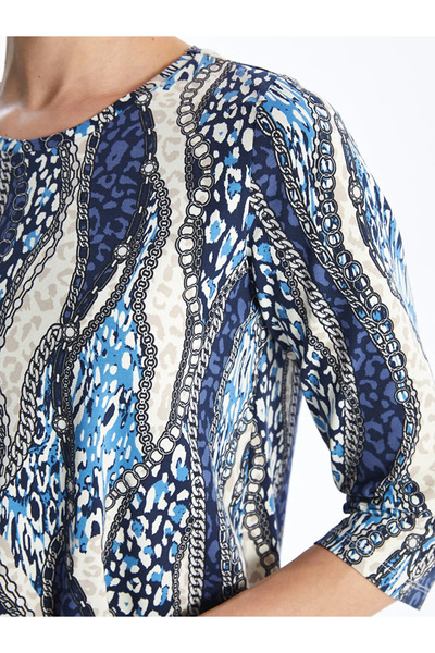 LC Waikiki LCW Grace - női nyakú nyomtatott blúz