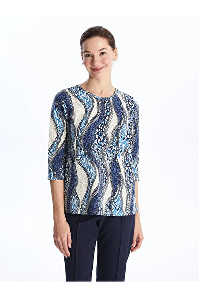 LC Waikiki LCW Grace - női nyakú nyomtatott blúz