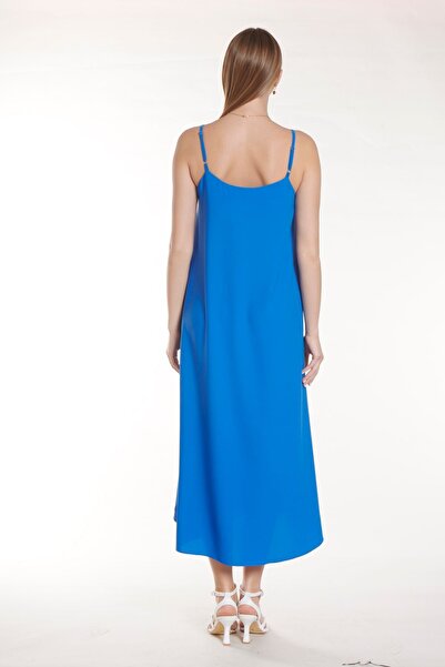 SOLİLDE Φόρεμα με μακρύ λουράκι Saks Blue Rope