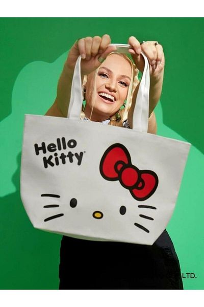 Touz Moda Κομψή τσάντα ώμου με στάμπα Hello Kitty