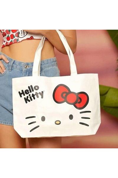 Touz Moda Κομψή τσάντα ώμου με στάμπα Hello Kitty