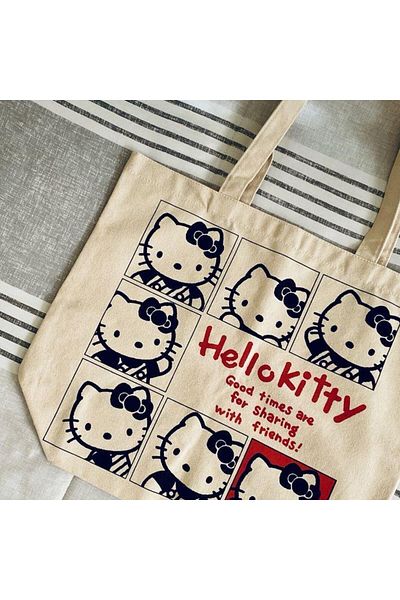 Touz Moda Κομψή τσάντα ώμου με στάμπα Hello Kitty