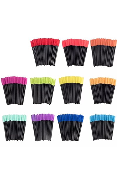 KİRPİKÇİSHOP 50 Adet Ipek Kirpik Tarama Fırçası