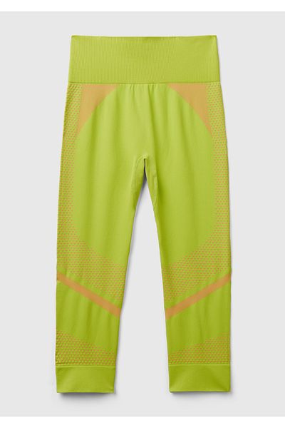 United Colors of Benetton Neon Green Colored Long Seamless Women's Sports Leggings