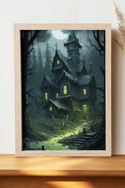 Luna Marissa Αφίσα Νυχτερινής Τοπίας - Αφίσα τοίχου από γυαλιστερό χαρτί χωρί...