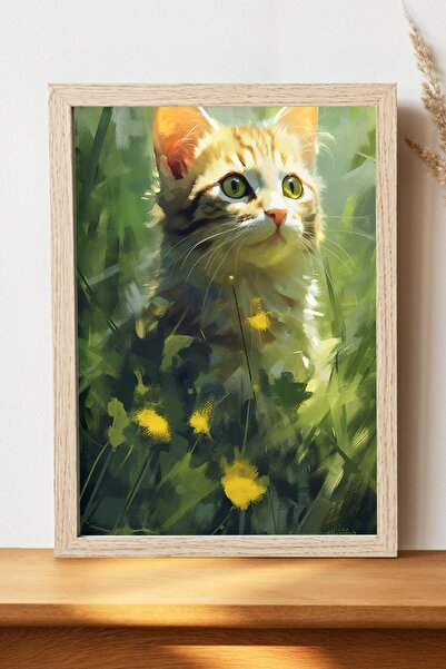 Luna Marissa Αφίσα γάτας - Αφίσα τοίχου από γυαλιστερό χαρτί χωρίς πλαίσιο