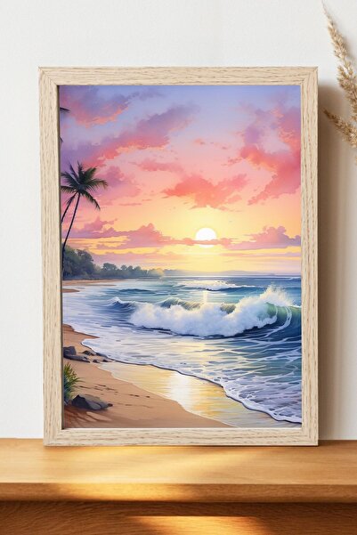 Luna Marissa Αφίσα Sea Beach - Αφίσα τοίχου από γυαλιστερό χαρτί χωρίς πλαίσιο