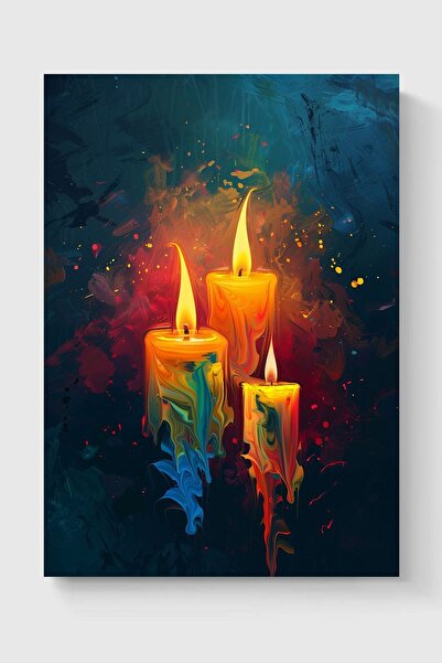 Luna Marissa Καλλιτεχνική αφίσα με κερί χωρίς πλαίσιο τοίχου