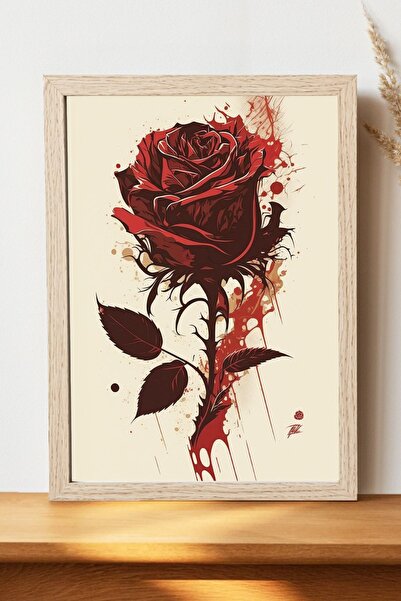 Luna Marissa Αφίσα Κόκκινο Τριαντάφυλλο - Αφίσα τοίχου από γυαλιστερό χαρτί χ...