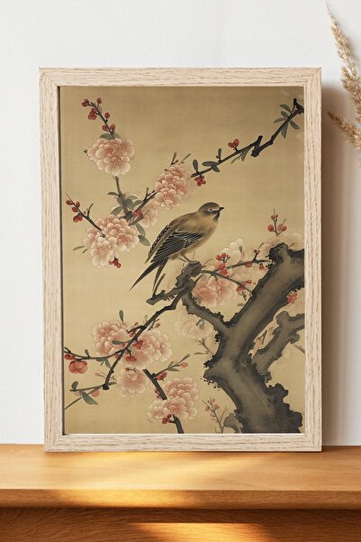 Luna Marissa Αφίσα ιαπωνικής τέχνης με πουλιά - Χοντρό χαρτί χωρίς πλαίσιο, ψ...