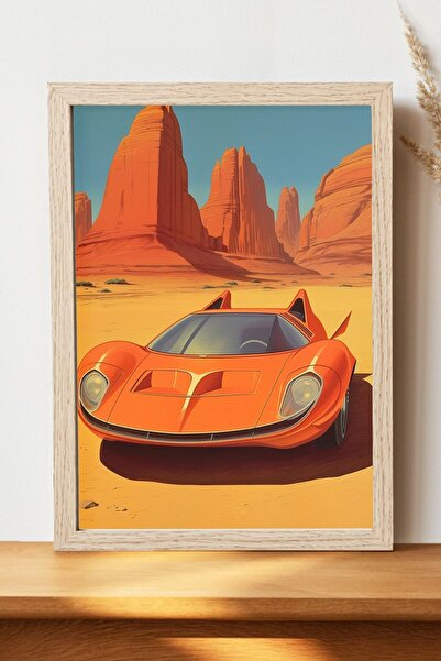 Luna Marissa Ρετρό αφίσα αυτοκινήτου - Αφίσα τοίχου από γυαλιστερό χαρτί χωρί...