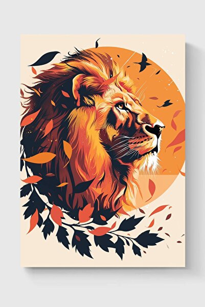 Luna Marissa Καλλιτεχνική αφίσα λιονταριού χωρίς πλαίσιο τοίχου