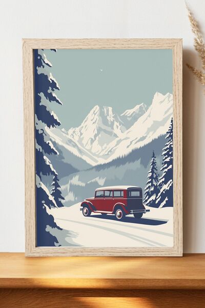 Luna Marissa Vintage αφίσα αυτοκινήτου - Αφίσα αυτοκινήτου από γυαλιστερό χαρ...