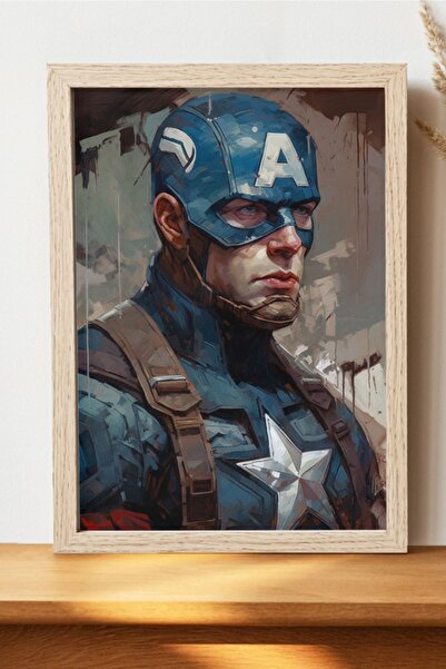 Luna Marissa Αφίσα Captain America - Αφίσα τηλεοπτικής ταινίας χωρίς πλαίσιο