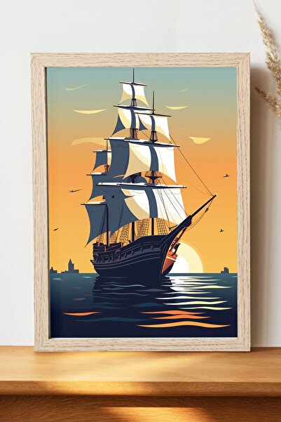 Luna Marissa Αφίσα πειρατικού πλοίου - Αφίσα τοίχου από γυαλιστερό χαρτί χωρί...