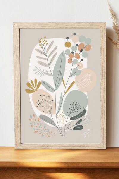 Luna Marissa Διακοσμητική αφίσα λουλουδιών - Χοντρό χαρτί χωρίς πλαίσιο, ψηφι...