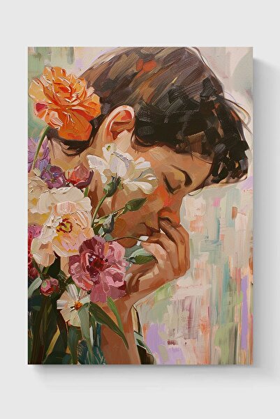 Luna Marissa Καλλιτεχνική αφίσα με λουλούδια για κορίτσια χωρίς πλαίσιο