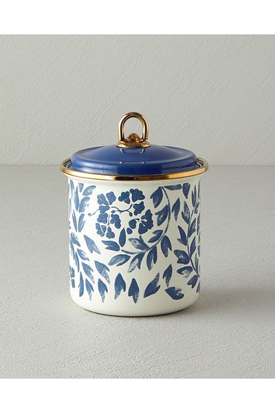 English Home Blue Carnival Floral Enamel - Spice Bowl