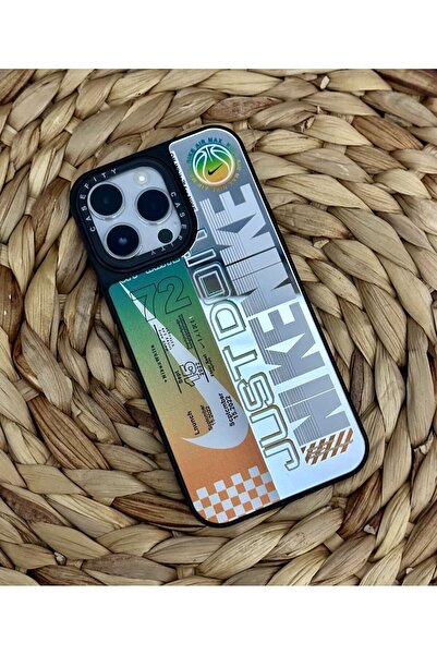 HYPERSOFT Iphone 12 Pro Max (6.7 inç) Uyumlu Casefity Aynalı Kılıf Just Do Sl...